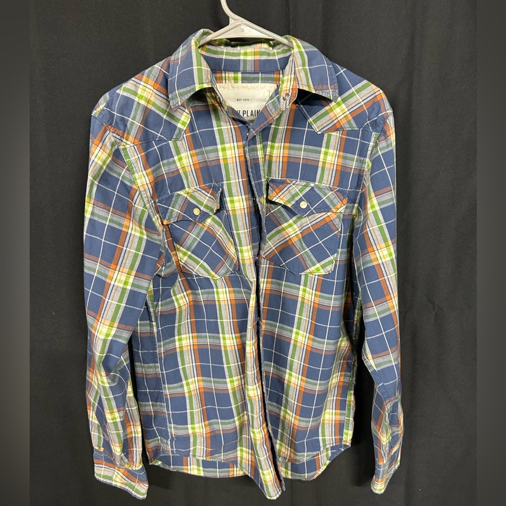 Western Style Plaid Long Sleeve Shirt